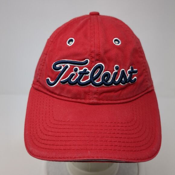 Titleist by New Era Slideback Hat Red One Size Adjustable Embroidered - Picture 2 of 11